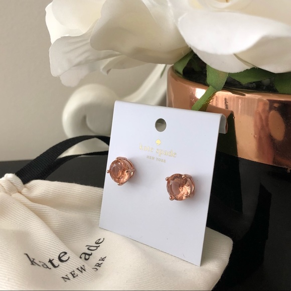 kate spade Jewelry - 🎀 Kate Spade ♠️ Light Peach Gumdrop Stud Earrings